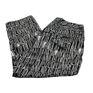 COLDWATER CREEK black and white natural fit capris